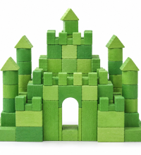 colorful bricks castle
