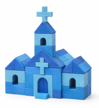 colorful bricks church