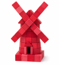 colorful bricks windmill